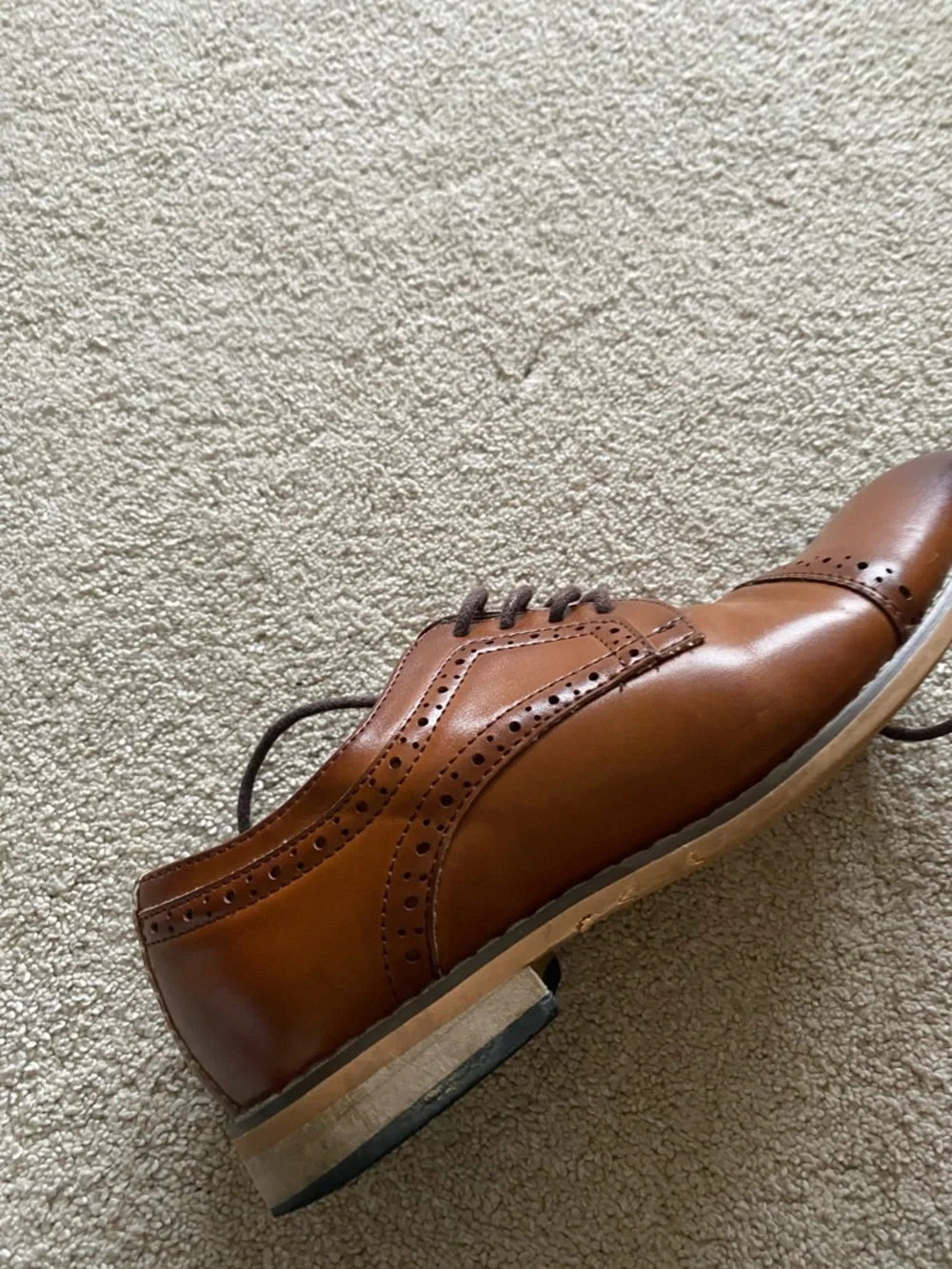 Boys Cap-Toe Oxford Dress Shoes